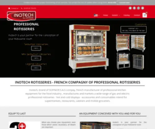 Inotech-Rotisseries.com(Professional gas rotisserie) Screenshot