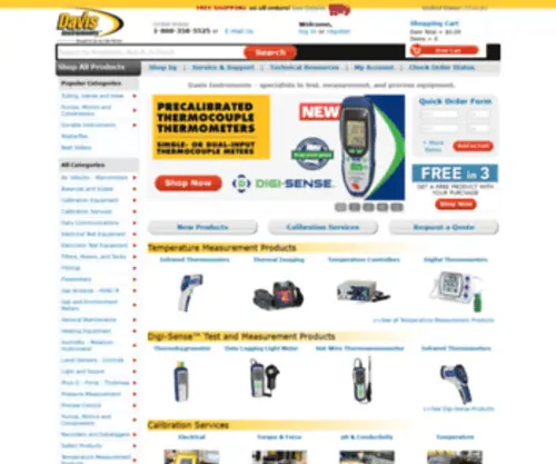 Inotek.com(Davis Instruments) Screenshot