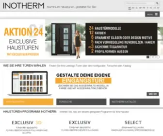 Inotherm-Tuer.de(Aluminium-Haustüren der neuesten Generation) Screenshot