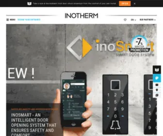 Inotherm.com(Entrance doors Inotherm) Screenshot