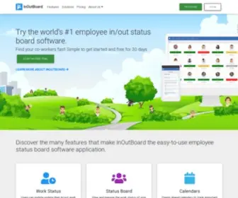 Inoutboard.com(In/Out Board Software for Employee Work Status Tracking) Screenshot