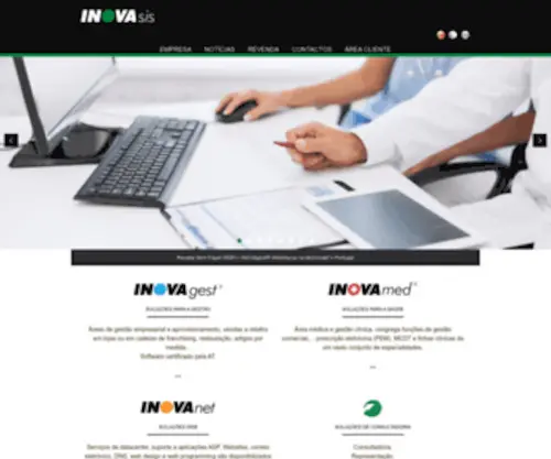 Inovasis.pt(INOVAsis e sistemas de informação Lda) Screenshot