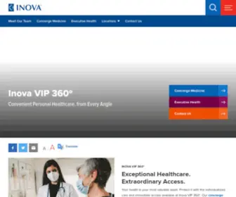 Inovavip360.org(Inova 360º Concierge Medicine) Screenshot