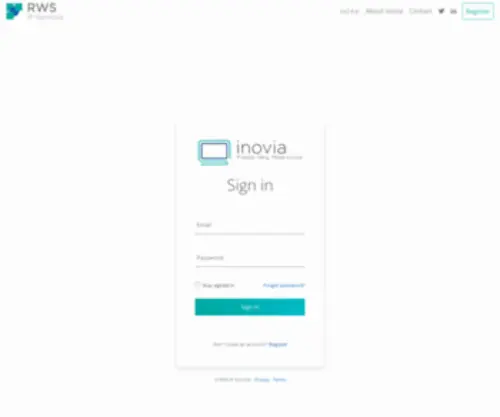 Inovia.com(The global leader in foreign patent filing) Screenshot