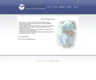 Inovsurg.com(I-NOVSURG, spécialiste dans la vente de dispositifs médicaux) Screenshot