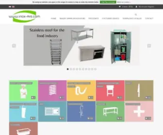 Inox-RVS.com(Inox RVS Store for food industry) Screenshot