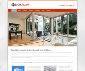 Inoxalum.com(Menuiserie aluminium à Fès & inox au Maroc) Screenshot