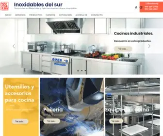 Inoxidablesdelsur.com.mx(Acero Inoxidable) Screenshot