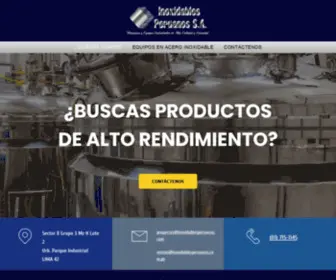 Inoxidablesperuanos.com(Licuadoras industriales) Screenshot