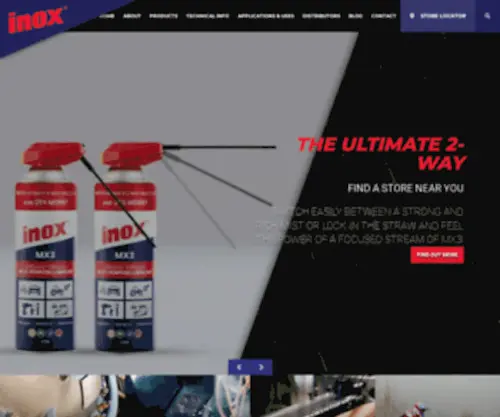 Inoxmx.com(Inox Lubricants) Screenshot