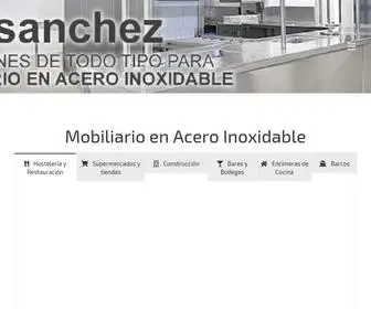 Inoxsanchez.com(Mobiliario en acero inoxidable) Screenshot