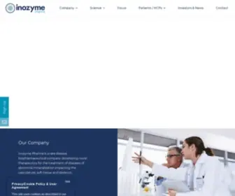 Inozyme.com(The goal of this website) Screenshot