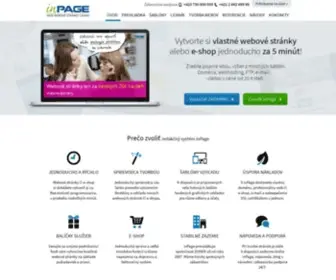 Inpage.sk(Webové stránky ľahko) Screenshot