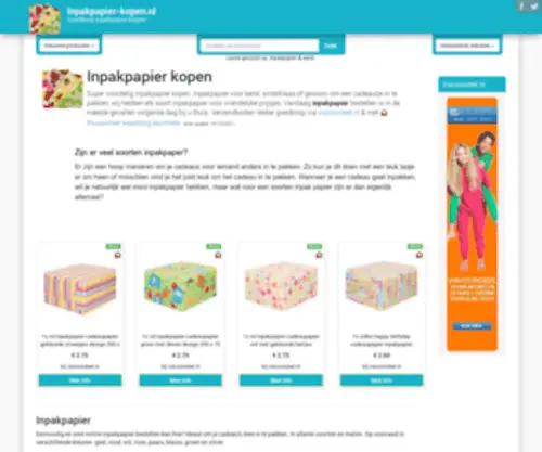 Inpakpapier-Kopen.nl(Inpakpapier kopen) Screenshot