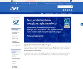 Inpe.br(Instituto Nacional de Pesquisas Espaciais) Screenshot