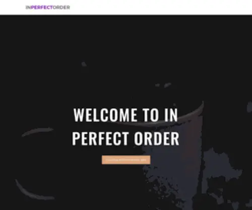 Inperfectorder.com(In Perfect Order) Screenshot