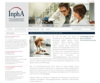 Inpha.de(InphA GmbH // Arzneimitteluntersuchung // OMCL //InphA) Screenshot