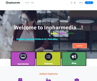 Inpharmedia.com(Online Learning Platform) Screenshot