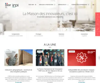 Inpi.fr(Bienvenue dans la maison des innovateurs) Screenshot