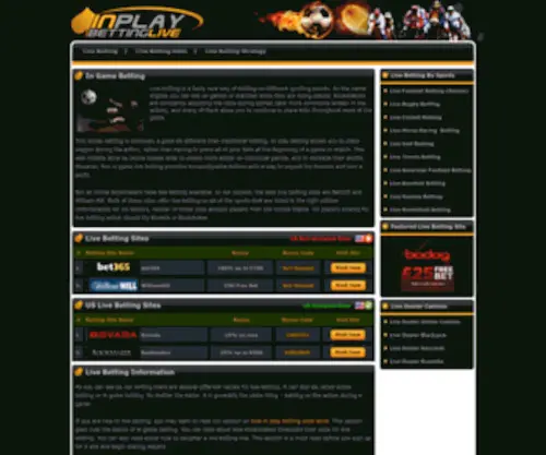 Inplaybettinglive.com Screenshot