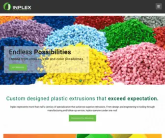 Inplexllc.com(Inplex Custom Extruders) Screenshot