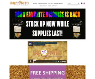 Inpopnito.com(Inpopnito, Gourmet Popcorn and Kettle Corn in Disguise) Screenshot