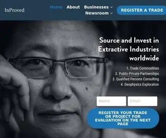 Inproved.com(Source and Invest in Extractive Industries) Screenshot