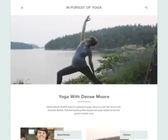 Inpursuitofyoga.com(Danae Moore) Screenshot