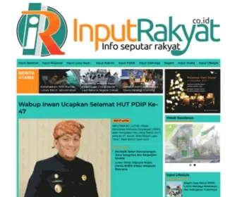 Inputrakyat.co.id(Input Rakyat) Screenshot