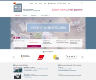 Inqa.de(Initiative Neue Qualität der Arbeit) Screenshot