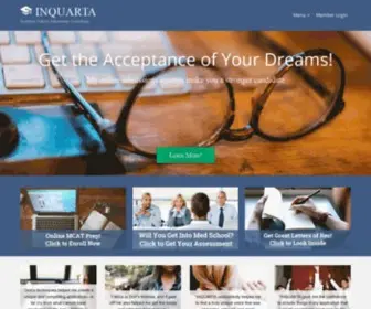 Inquarta.com(Admissions consulting) Screenshot