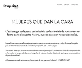 Inquire-Project.com(Mujeres que dan la cara) Screenshot