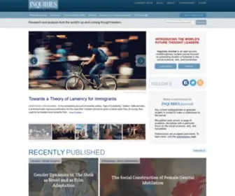 Inquiriesjournal.com(Inquiries Journal) Screenshot
