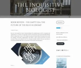 Inquisitivebiologist.com(The Inquisitive Biologist) Screenshot