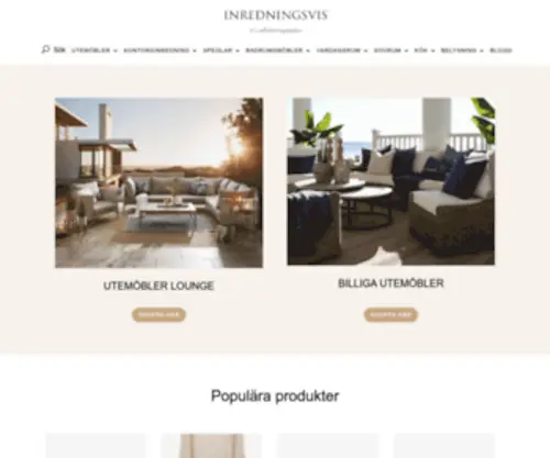 Inredningsvis.com(Inredning online) Screenshot
