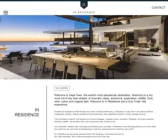 Inresidence.co.za(In Residence) Screenshot