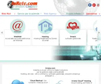 Inrete.com(Hosting web design software realizzazione siti) Screenshot