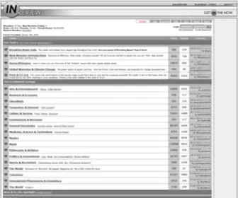 Inreview.com(INReview Chat Forum Discussion Free Fan Feedback General) Screenshot