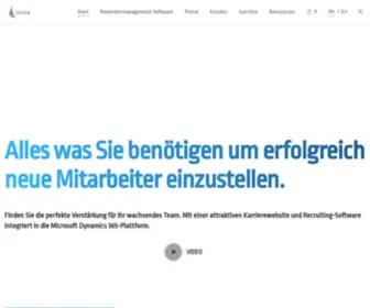 Inriva.com(E-Recruitment und Bewerbermanagement für Microsoft Dynamics NAV und Dynamics 365) Screenshot