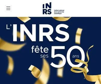 INRS50.ca(L'INRS) Screenshot