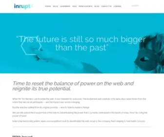 Inrupt.com(Built on Solid technology and inspired by Tim Berners) Screenshot