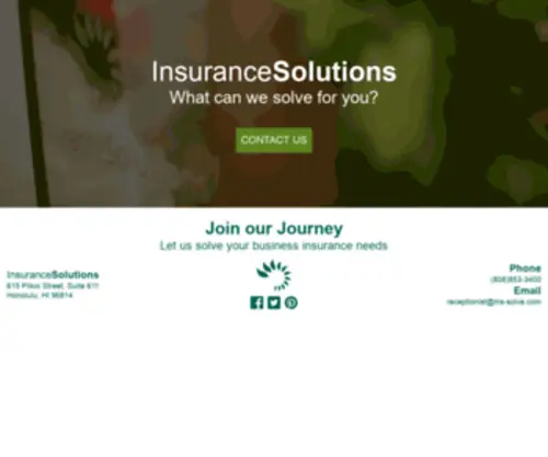 INS-Solve.com(Insurance Solutions) Screenshot