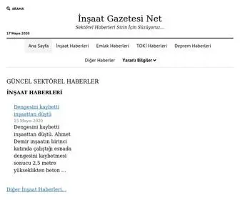 Insaatgazetesi.net(Sektörel) Screenshot