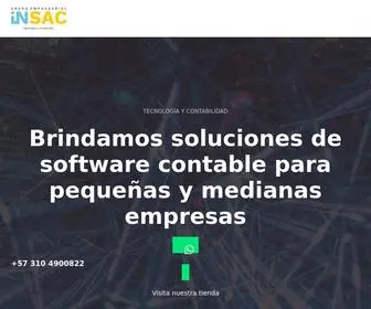 Insac.co(Grupo Empresarial INSAC) Screenshot