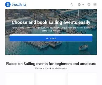 Insailing.com(Sailing events in the world) Screenshot