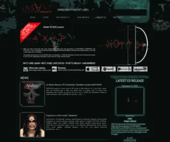 Insane-Records.com(Dark Independent Label) Screenshot