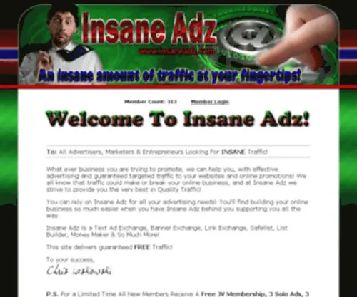 Insaneadz.com(Insaneadz) Screenshot