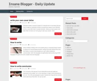 Insaneblogger.com(Blogger Spot) Screenshot