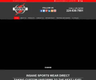 Insanesportswear.com(Insane Sports Wear) Screenshot