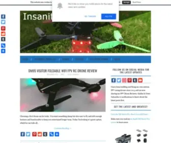 Insanitydrones.com(Insanity Drones) Screenshot
